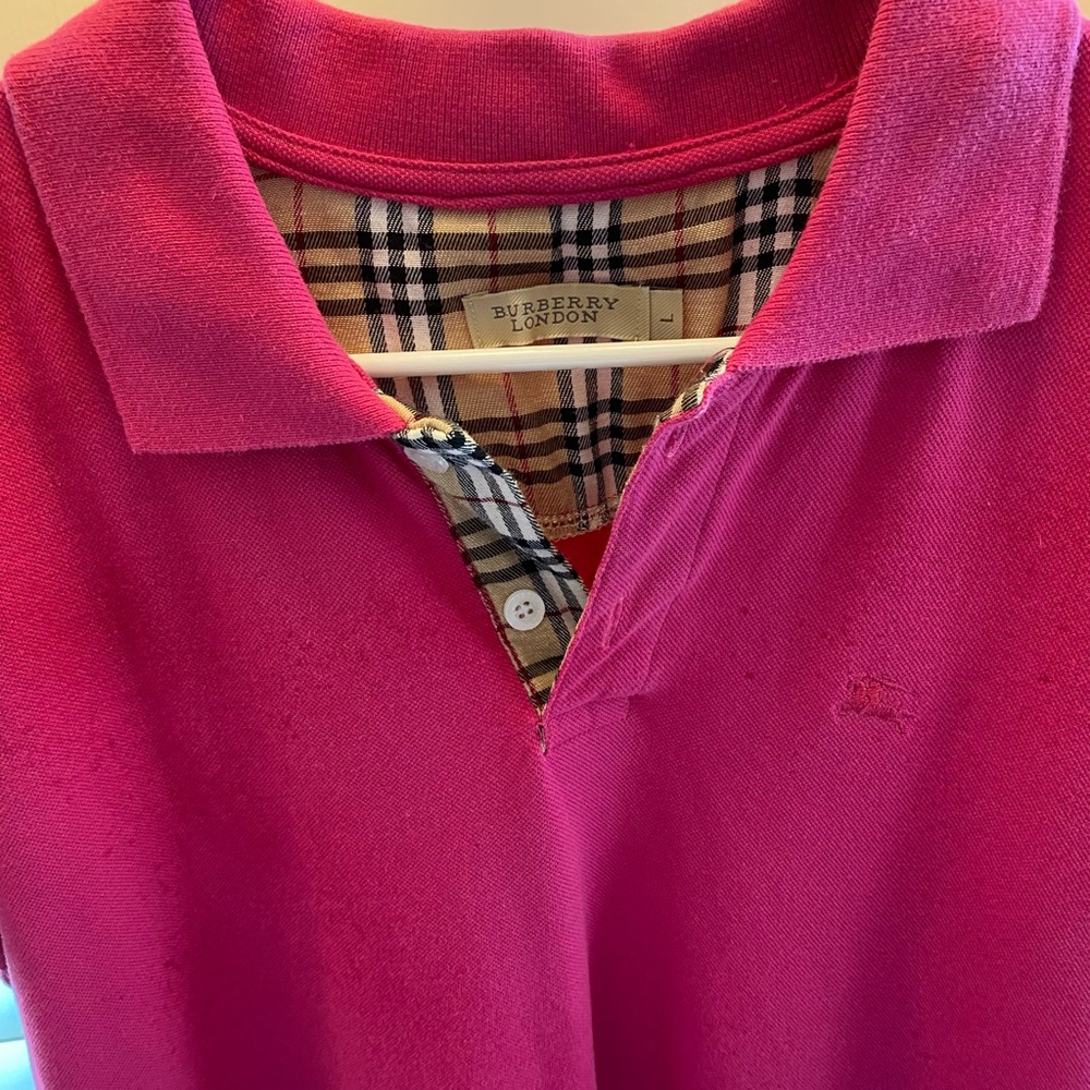 Classic Burberry Monogram Motif Piqué Polo